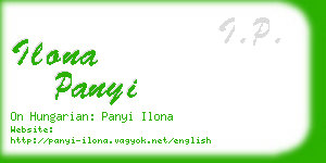 ilona panyi business card
